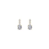 Pendientes Dilvdò Mujer Drop Stud in Plata Zircone ORPLOB